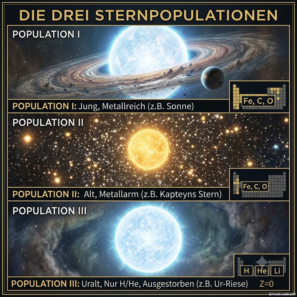 Die drei Sternpopulation